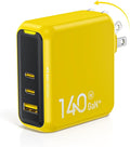 AOHI Magcube 140W USB C Charger PD3.1 3-Port GaN+ Laptop Wall Charger 100W Fast by AOHI