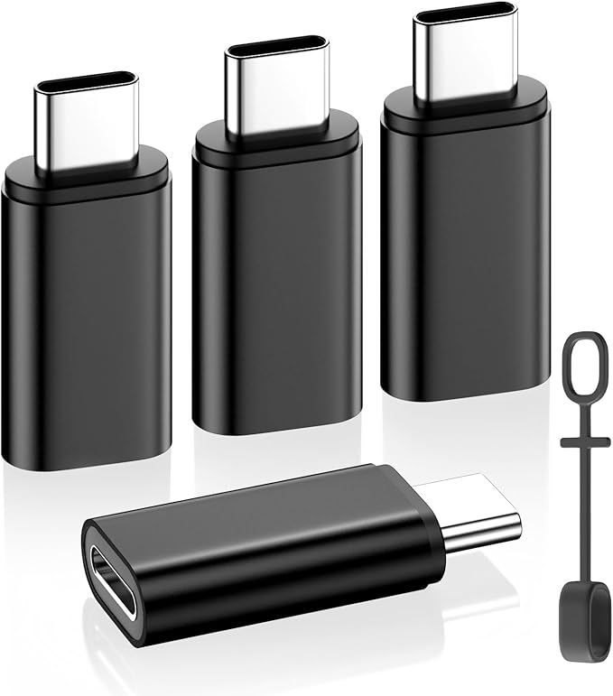 MoKo 4 Pack Lightning Female to USB C Male Adapter, USB-C Lightning Adapter by MoKo