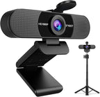 EMEET C960 Webcam with Tripod, 1080P Webcam with Microphone, Adjustable Height by EMEET