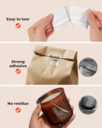 MUNBYN 2 Inch Transparent Round Thermal Label, Self-Adhesive Clear Waterproof - Image 5