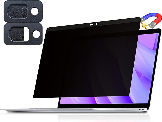 Magnetic Privacy Screen for Macbook 12 Inch, Removable Anti Blue Light Glare by peslv