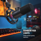 FIFINE USB Gaming Microphone, RGB Dynamic Mic - Image 4