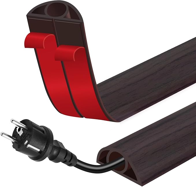 Floor Cord Cover for Wires on Floor Self Adhesive Cord Hider Floor Cable by EYAYEN