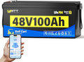 48 Volt Golf Cart Batterys 200A BMS, 48V 100Ah LiFePO4 Lithium Battery by Wattcycle