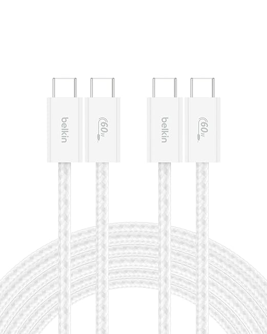 Belkin USB C to USB C Cable 2-Pack, 60W by Belkin