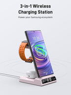 Wireless Charger for Samsung Charging Station, 3 in 1 Android Phone Charger for - Image 2