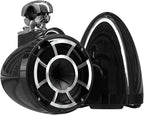 wet sounds Rev 8 Black V2 Revolution Series 8" Black Tower Speakers w/Swivel by wetsounds