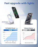 Magnetic Wireless Charger Stand Certified 15W Fast Mag-Safe Charger - Image 2