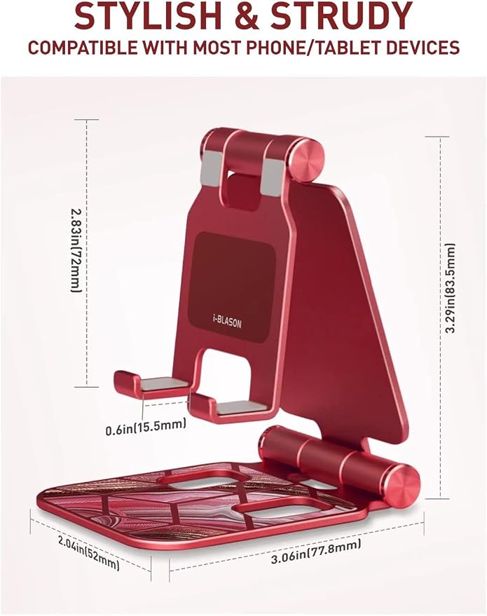 i-Blason Cell Phone Stand for Desk, Cell Phone Holder, Fits All Smart Phones - Image 6