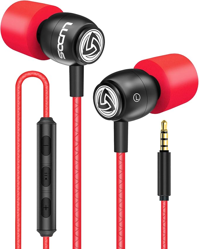 LUDOS Clamor Wired Earbuds in-Ear Headphones, 5 Years Warranty, Earphones by Ludos