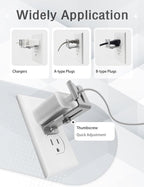 Charger Lock to Outlet, ILIVABLE Adjustable Metal Outlet Lock, Firmly Secures - Image 3