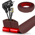 Floor Cord Cover Cavity 0.8"x0.37" Self Adhesive Cord Hider, 10FT Low Profile by DBHXXMB-HH