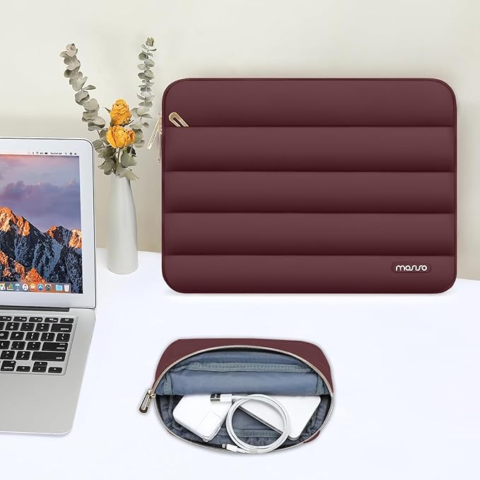 MOSISO 15-15.6 inch Laptop Case, 16 inch Puffy Laptop Sleeve Compatible - Image 5