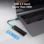 Netac 2TB Portable SSD USB 3.2 Gen 2 External Solid State Drive Backup Slim - Image 2