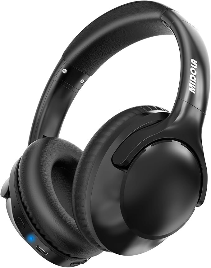 MIDOLA Bluetooth Headphones Over Ear 68H Playtime 6 EQ Wireless Headset by KidsHeadphonesBluetoothWirelessWire