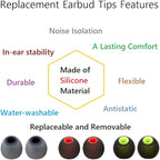 Earbud Tips Replacement Earbud Tips Ear Bud Replacement Pieces Silicone Soft - Image 6