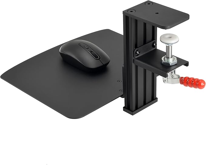Metal Clamp-on Adjustable Computer Mouse Pad and Device Holder - Image 4