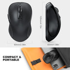 WisFox 2.4G Wireless Mouse for Laptop, Ergonomic Computer Mouse - Image 7