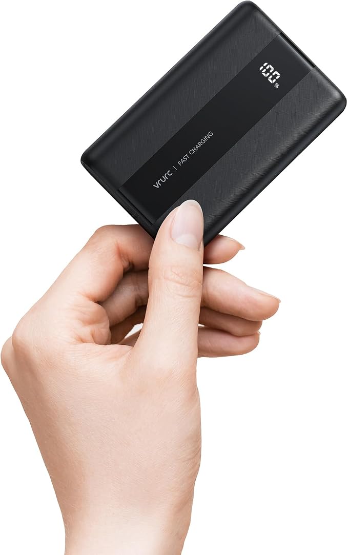 VRURC Portable Charger, 20000mAh Small Power Bank, 22.5W Fast Charging Battery by Home