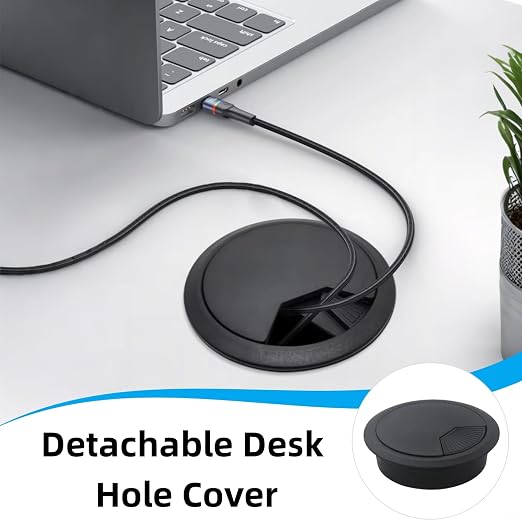40 Pack 2 Inch Desk Grommet, Plastic Cable Hole Cover Bulk - Image 5