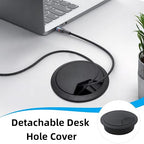 40 Pack 2 Inch Desk Grommet, Plastic Cable Hole Cover Bulk - Image 5