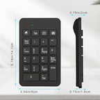 Wireless Number Pad with Battery, Enhanced Efficiency with 23 Keys Numeric - Image 6