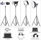 Aluminum Alloy Light Stand 9.5 Feet/2.8m Adjustable Spring Cushioned - Image 5