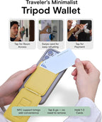 MOFT Phone Tripod Wallet for iPhone, Mulit-Angles, Lightweight Phone Stand - Image 4