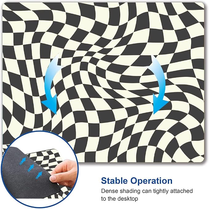 Mouse Pad, Square Mouse Mat Waterproof Computer Mousepad Non-Slip Rubber Base - Image 3