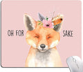 Mouse Pad, Cute Fox Mouse Pad for Women, Washable Square Cloth Mousepad for by Armanza