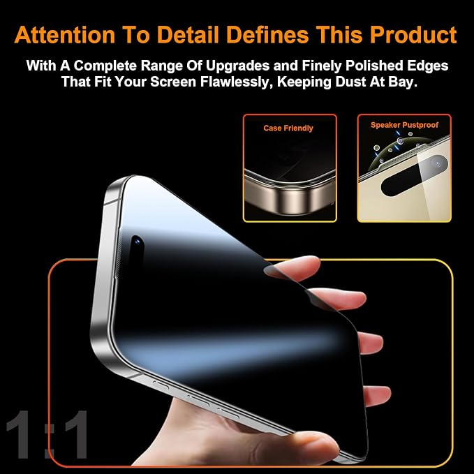 OneFish 2 Pack Privacy Screen Protector - Image 4
