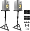 AxcessAbles Studio Monitor Speaker Stands Pair. 80lb Capacity per Stand. by AxcessAbles