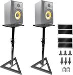 AxcessAbles Studio Monitor Speaker Stands Pair. 80lb Capacity per Stand. by AxcessAbles