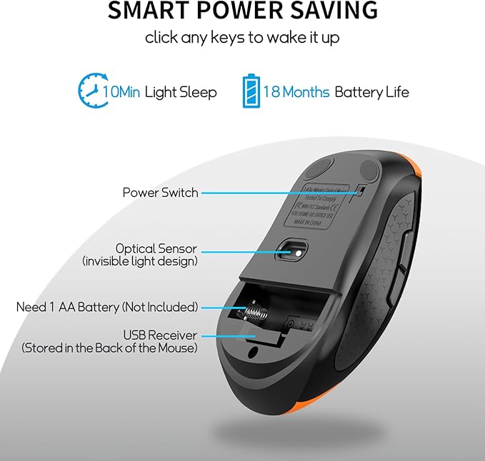 Wireless Mouse With Side Buttons Suitable - Image 2