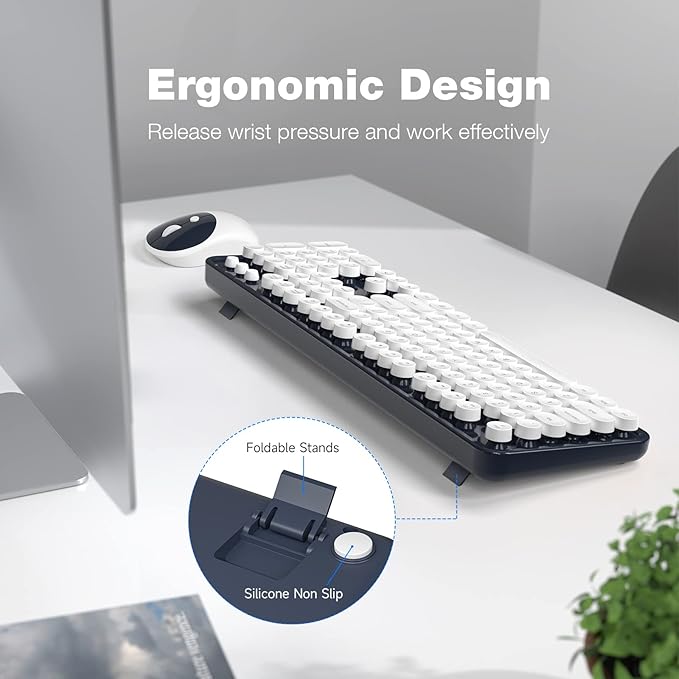 KNOWSQT Wireless Keyboard and Mouse Combo - Image 3
