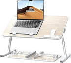 Laptop Desk for Bed, SAIJI Lap Desks Bed Trays for Eating Writing, Adjustable by SAIJI