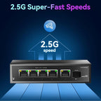 6 Port 2.5Gb Unmanaged Ethernet Switch - Image 3
