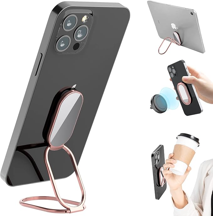Phone Ring Holder Finger Kickstand, 360° Rotation Metal Phone Grip by imeilee
