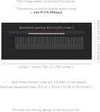 Clairevoire Piano Keyboard Dust Cover - Image 2