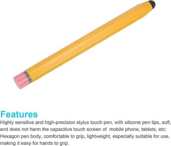 MECCANIXITY 2pcs Stylus Pens for Touch Screens Hexagon Crayon Stylus Pen - Image 3