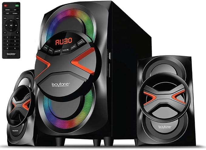 Boytone BT-326F, 2.1 Bluetooth Powerful Home Theater Speaker System, by Boytone