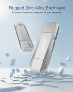 256GB USB C Flash Drive Up to 450MB/s USB 3.2 Solid State Thumb Drive Type-A + - Image 7