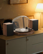 Vinyl Record Player with Dual Stereo Speakers, Belt Drive Turntable with - Image 7