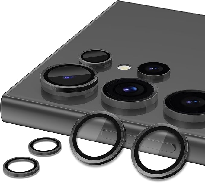 for Samsung Galaxy S23 Ultra Camera Lens Protector, Individual Metal Ring - Image 2