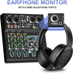mw-4 black 4Channel Audio Mixer - Image 5