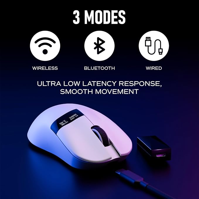 Chilkey Glacier LW 8K M Wireless Gaming Mouse - 49g Super Lightweight - Dual 8K - Image 6