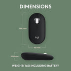 Logitech Pebble Mouse 2 M350s Slim Bluetooth Wireless Mouse, Lightweight - Image 8