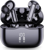 Wireless Earbuds, New Wireless Earphones HiFi Stereo Deep Bass 40H Playtime by XINWLD