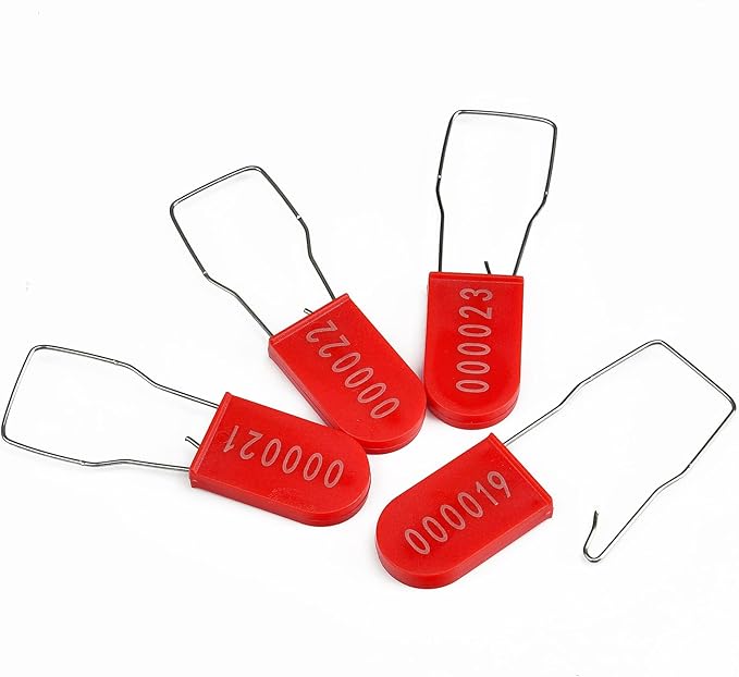100PCS Plastic Padlock Security Seals Metal Wire Padlocks Electric Meter Seal by LeadSeals