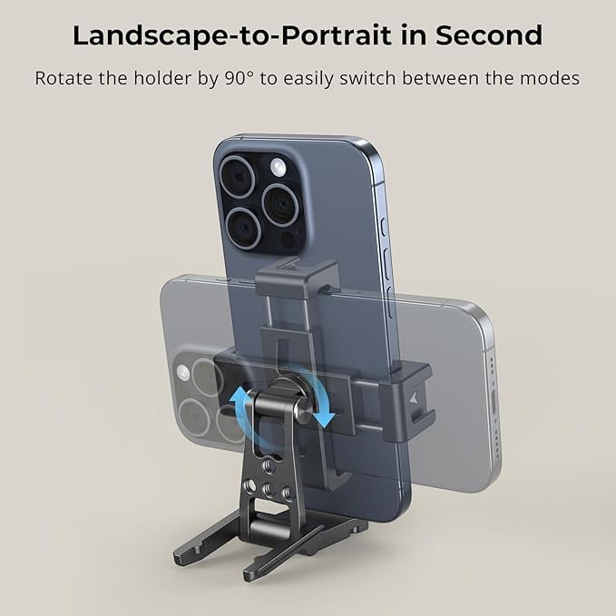 SMALLRIG Metal Phone Tripod Mount, Cell Phone Mount - Image 3